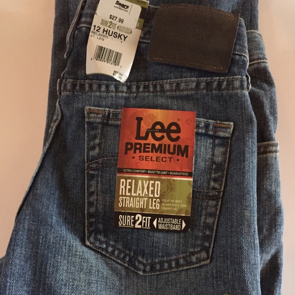 Lee Boys 12 Husky Premium Jeans New With Tags